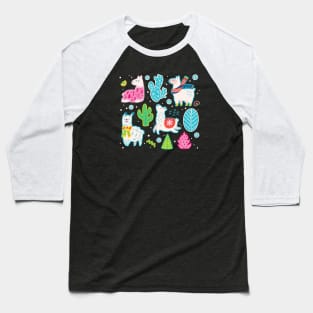 Fluffy llamas Baseball T-Shirt